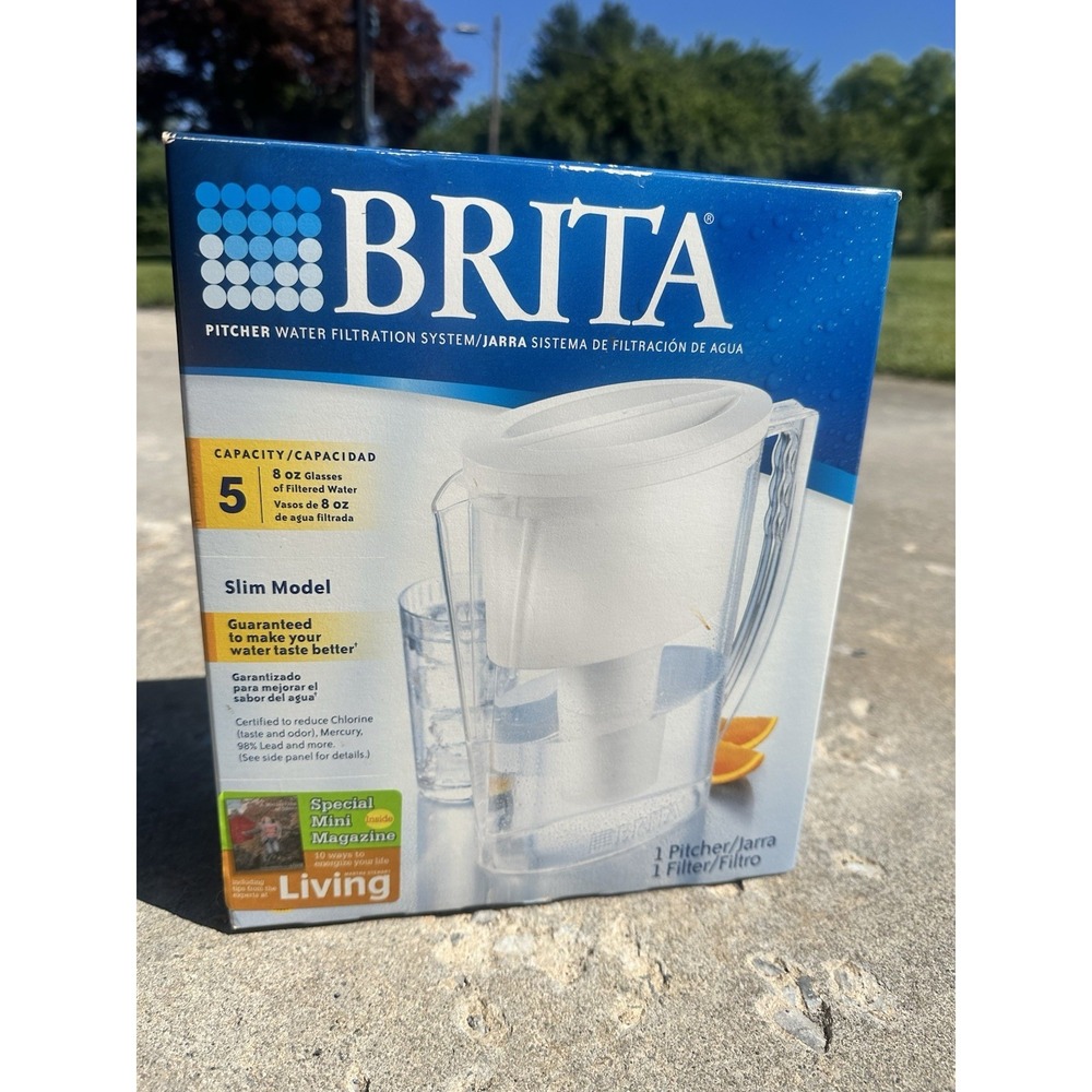 Brita Slim 5 Cup Water Pitcher-Filtration System-Pitcher & Filter-New in Box